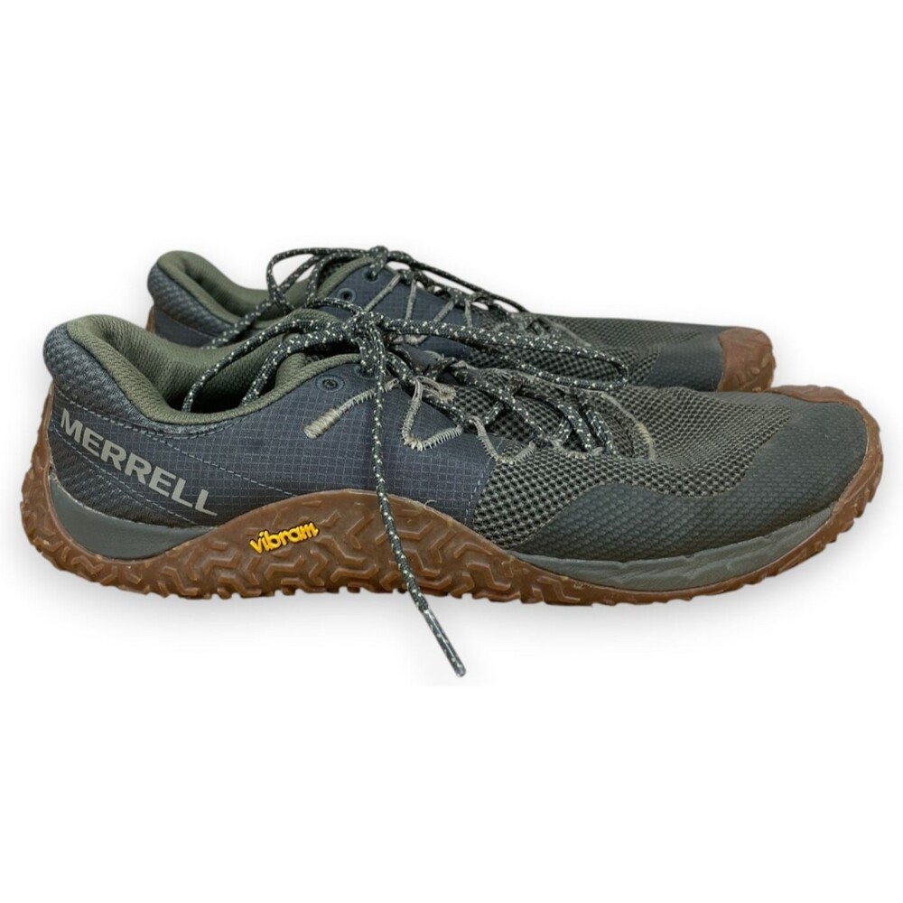 Merrell Trail Glove 7 Running Shoes Men 12 Green Vibram Barefoot Outdoor J067655